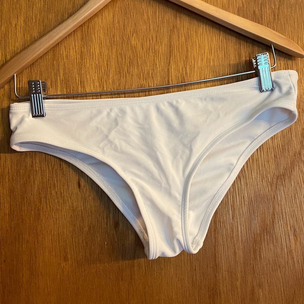 White Bikini Bottom Size Med